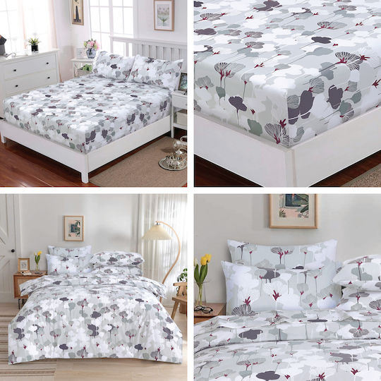 Casa Colori Сет Калъфки за Възглавници с корица за плик Floral 50x70см.