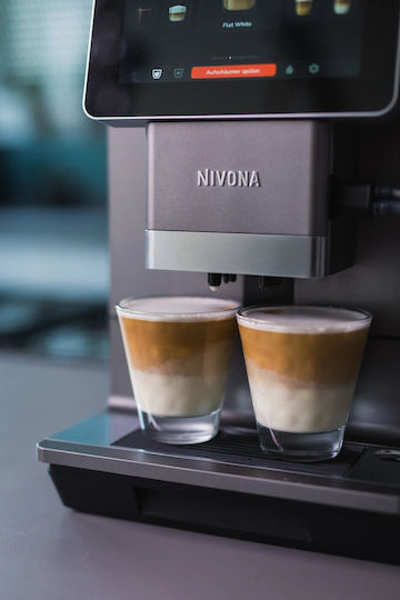 Nivo 9101 Automatic Espresso Machine 1465W Pressure 15bar for Cappuccino with Grinder Black