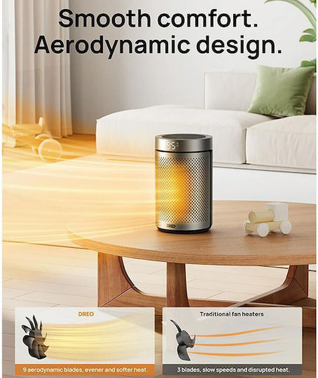 Dreo Αερόθερμο Δωματίου Δαπέδου Γκρι 1500W