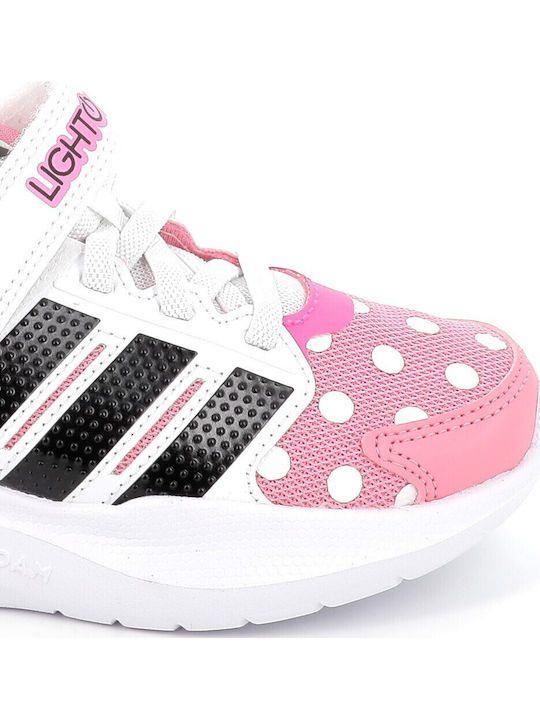 El C Kids Sports Shoes Running with Hoop & Loop Closure Pink