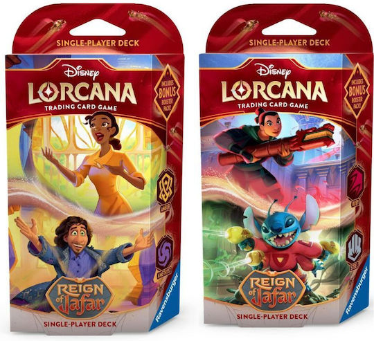 Disney Lorcana Tcg Властта На Джафар Стартова Палуба Мулан Стич