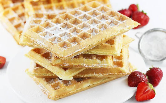 Dezal 301.4.1 N Waffeleisen für Rechteckige Waffeln 2 Leistung Positionen 1300W