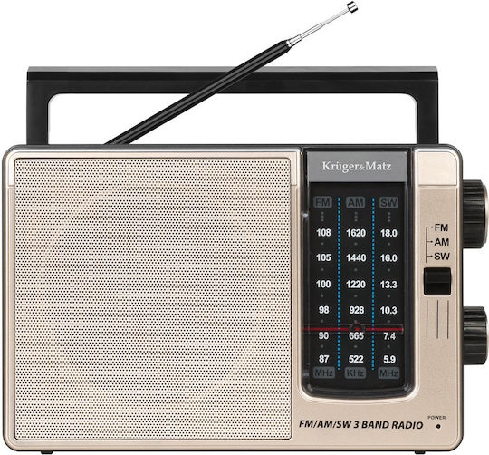 Kruger & Matz KM0830 Portable Radio Gray