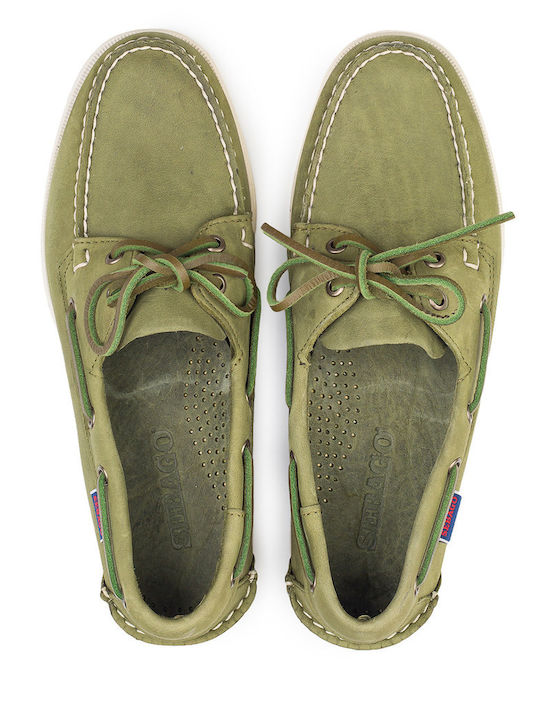 Docksides Portland Crazy H Men's Moccasins Khaki