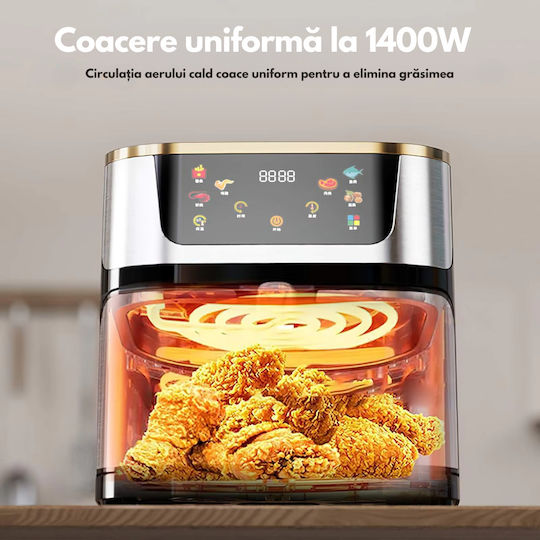 Air Fryer 10lt Ασημί DB-0061