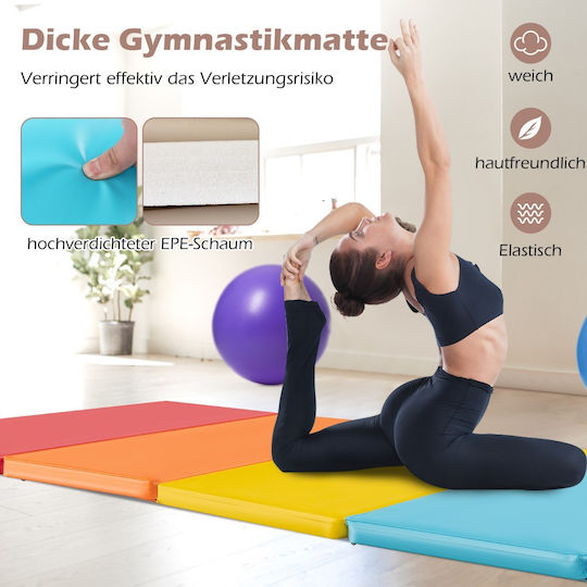 Costway Fitnessmatte Pilates Mehrfarbig