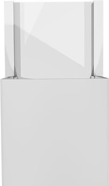 1416 1416 Kanäle Geschlossen 120x60 Weiß Paket 12 Stücke