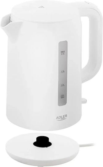 Adler Fierbător 2.2lt 2200W Alb
