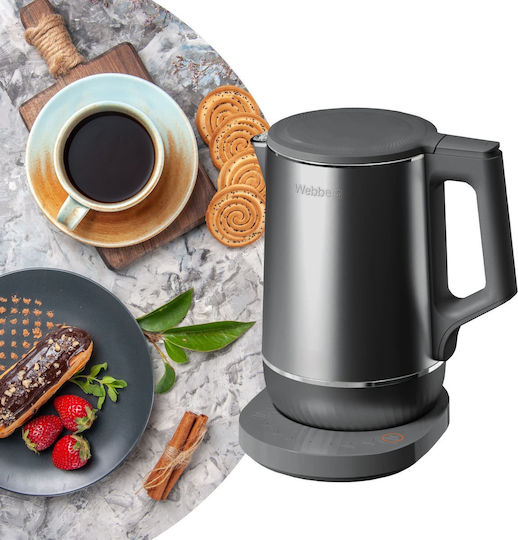 Webber Βραστήρας Ταξιδίου 1.7lt 1800W Γκρι