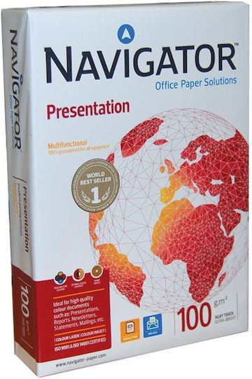 Navigator Presentation Χαρτί Εκτύπωσης A4 100gr/m² 5x500 φύλλα