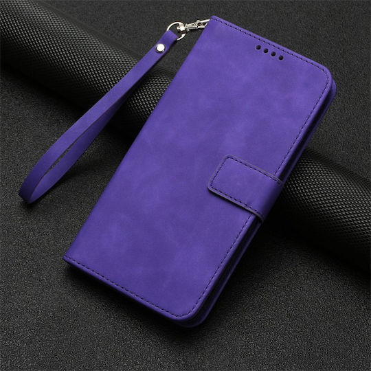 Wallet Synthetic Leather / Silicone Purple (Moto G23)