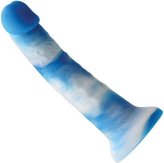 Ns Novelties Colours Pleasures Yum Yum Dildo realist Blue White 15cm