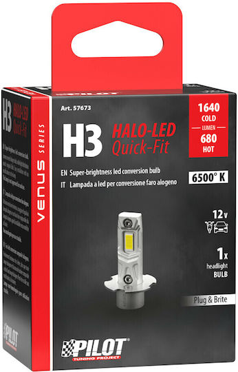 Lampa Lamps Car Halo Venus Series H3 LED 12V 10W 1pcs