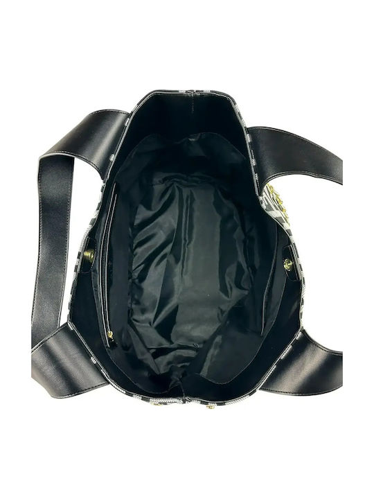 Set Damentasche Shopper Schultertasche Schwarz