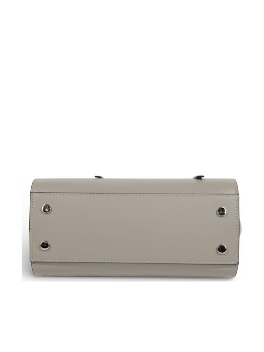 Leder Damentasche Handtasche Taupe