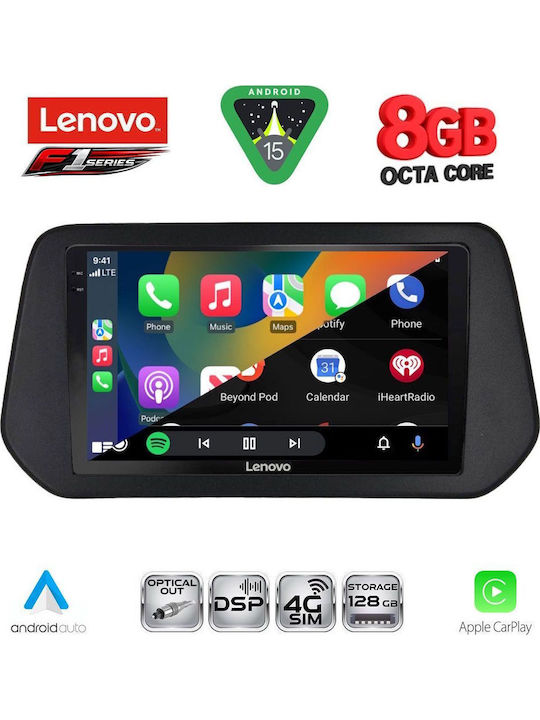 Lenovo Car Audio System for Suzuki SX4 S-Cross 2021-2026 (Bluetooth/USB/WiFi/GPS/Apple-Carplay/Android-Auto) with Touch Screen 9"