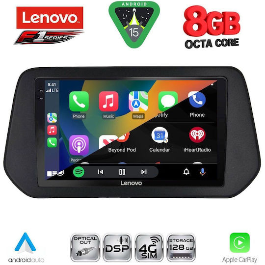 Lenovo Car Audio System for Suzuki SX4 S-Cross 2021-2026 (Bluetooth/USB/WiFi/GPS/Apple-Carplay/Android-Auto) with Touch Screen 9"
