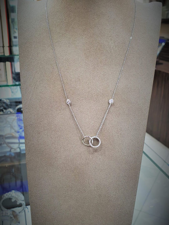 Papadopoulos Gold Halskette Unendlichkeit aus Weißgold 14K