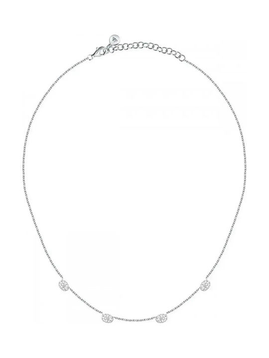 Morellato Necklace Pave Silver 925 Zircon Sazb01