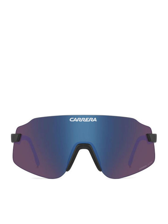Carrera Unisex Γυαλιά Ηλίου με Μαύρο Κοκκάλινο Σκελετό και Γκρι Φακό 16/S BLX