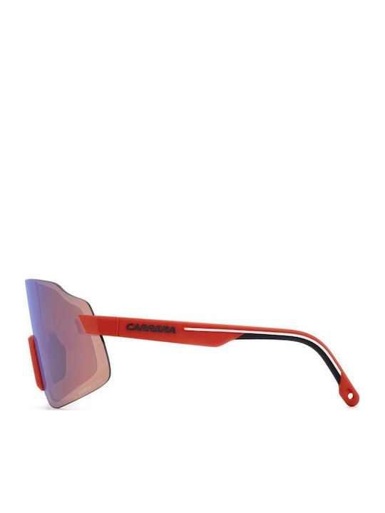 Carrera Unisex Ochelari De Soare Cu Culoare Full Face Roșie Și Culoare Gri