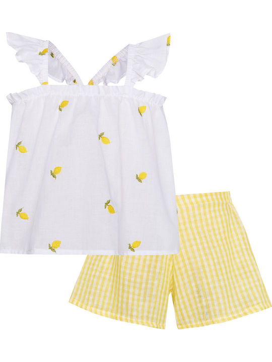 Kids' Set with Shorts Summer 2pcs Yellow