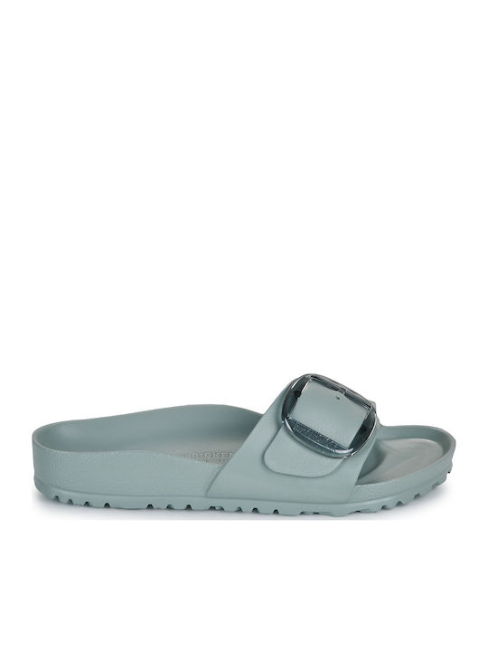 Madrid Big Buckle Slides in Blue Colour