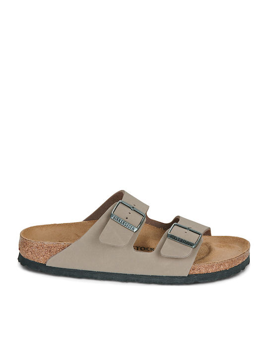 Women's Flat Sandals Beige Narrow Fit