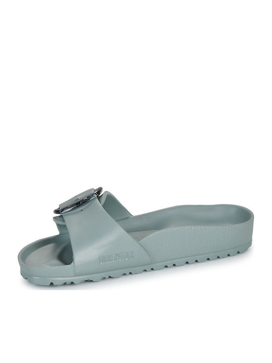 Madrid Big Buckle Slides in Blue Colour