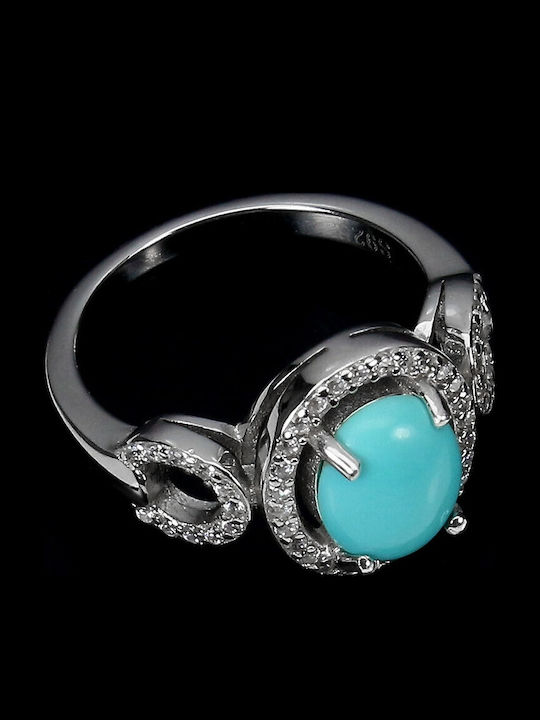 925 Silver Beautiful Turquoise Ring Size 12.5 925 Silver Beautiful Turquoise Ring Size 12.5