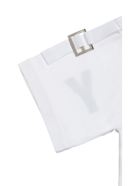 Kids' Set with Shorts Summer 2pcs White