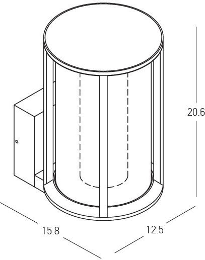 Zambelis Lights Стенно Външно Осветително Тяло LED IP54 13W
