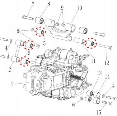 Bucșă Braț Oscilant Față Linhai 260-300cc Oem 20524f