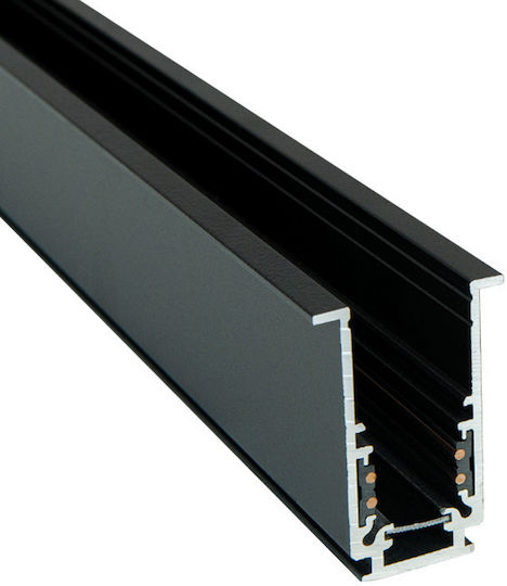 Μαγνητικη Ραγα Χωνευτη Recessed 48v 2m Μαυρη N 2084b-2