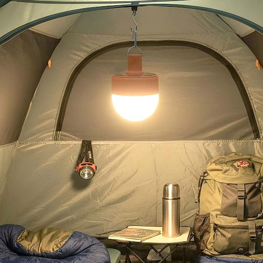 Avizar 10w Wiederaufladbare Solarleuchte Haken 5 LED Modi 1200mah Orange