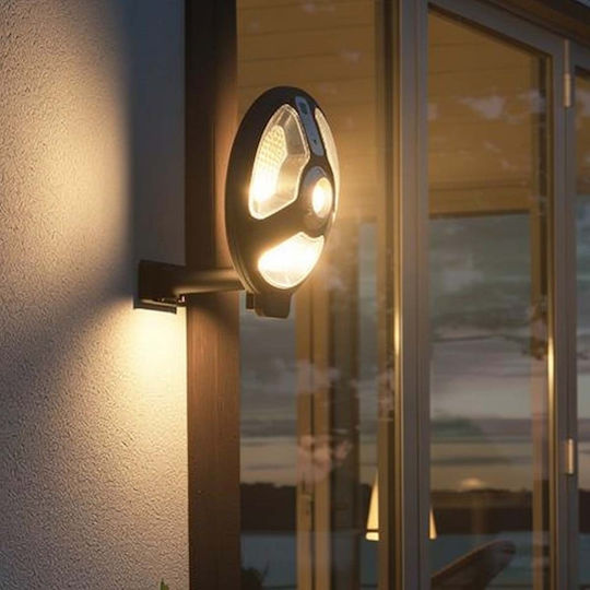 Avizar Външна Соларна Лампа 70w 360° Въртящи Се Рефлектори Черна