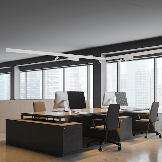 Μαγνητικη Ραγα Surface Εξωτερικη 48v 3m Λευκη N 2082w-3