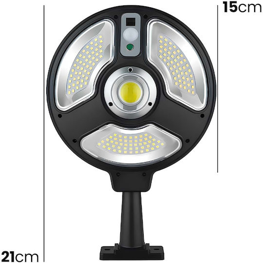 Avizar Външна Соларна Лампа 70w 360° Въртящи Се Рефлектори Черна