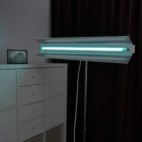 Uvc 55w Bactericidal Lamp Adjustable Mobile Stand Height Adjustable 100-190 Cm Sterilization