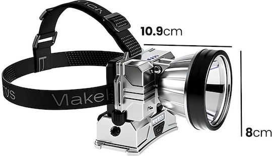 Avizar Led Headlamp 3 Modes Rechargeable 10-hour Battery Life Black