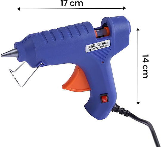 Avizar Mini 60w Glue Gun Diy Compact Decoration Blue