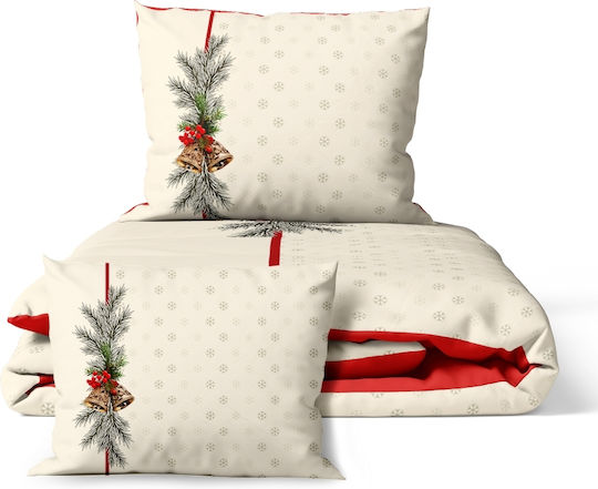 Cotton Club Set Husă de Pilotă Bumbac Single cu Față de Pernă & 1 Cearsaf 160x220 Holly