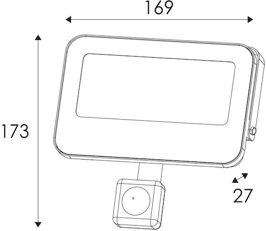 Aca Proiector LED Etanș 30W Alb Rece IP66