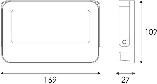 Aca Водоустойчив LED Прожектор 30W Студено Бяло 6500K IP66