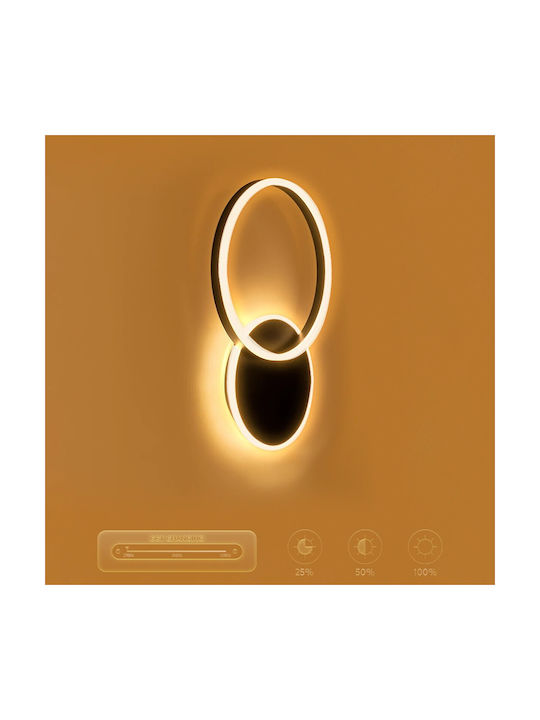 kelvo Lamp Wall with Integrated LED and Adjustable White Light 40x7.5cm