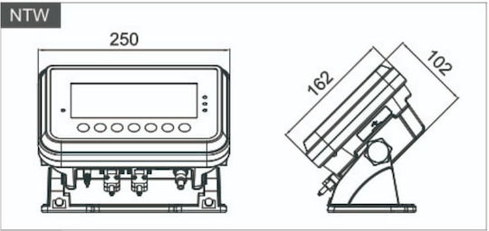 T-Scale Πλάστιγγα με Ικανότητα Ζύγισης 600kg και Ακρίβεια 100gr