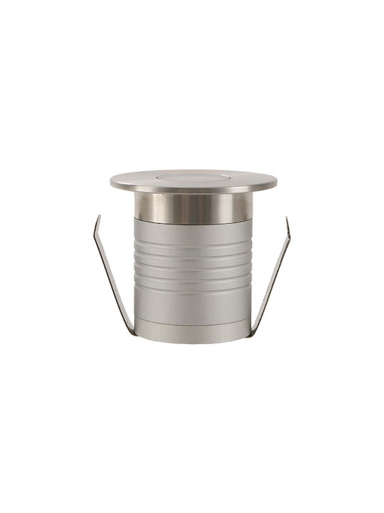Zambelis Lights Spot De Podea LED 3W Cu Alb Cald IP65 Gri