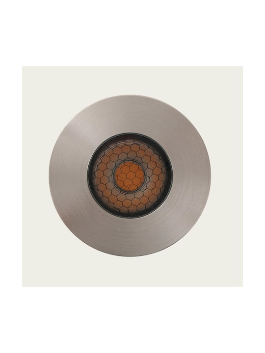 Zambelis Lights Spot De Podea LED 3W Cu Alb Cald IP65 Gri