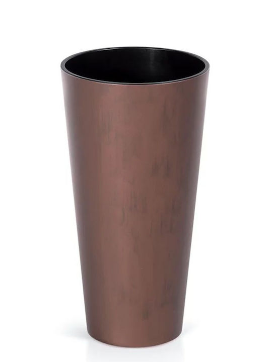 Marhome Tubus Slim Übertopf Metall Bronze 30x30x57.2εκ.