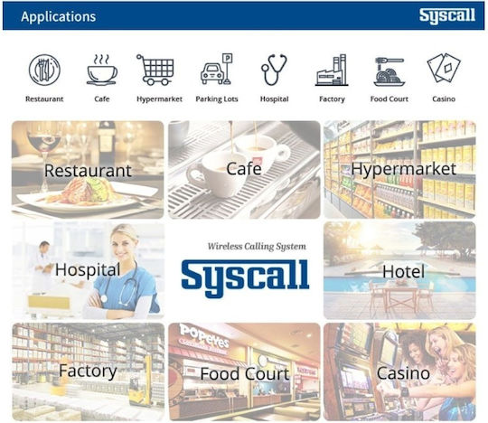 Syscall GP-200R - 10C Customer Alert System 10pcs.